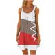 thumbnail image 1 of Vestido de Verano para las Mujeres Impreso sin Mangas Cuello Redondo, Suelto de Rodilla de Longitud Vestido Casual para la Primavera, 1 of 4