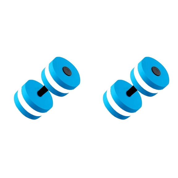 2 Pcs Water Dumbbells for Aerobics Swimming Pool Exercise, Sports Aquatic Fitness Foam Resistance Barbells, Float Water Aerobics Equipment for Pool Workout