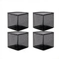 thumbnail image 4 of Transemion 4pcs, Reusable Breathable Bags, Container Breathable Sturdy for Water black square net*4Pcs, 4 of 6