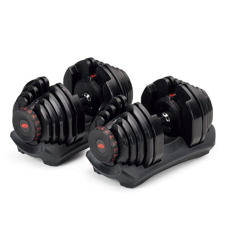 Bowflex SelectTech 1090 Adjustable Dumbbells, Pair, Free 1-Year JRNY Membership