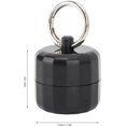 thumbnail image 4 of AVEKI Travel Jewelry Keychain,Portable Rings Holder Jewelry Storage Keychain Small Rings Storage Case Jewelry Container Keychain(Black) 0516M, 4 of 8