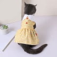 thumbnail image 6 of Cat Clothes Lapel Neck Fashion Pet Princess Skirt Puppy Party Dress Up Plaid Skirt Summer Dog Dress Pet Clothing for Cats Dog Girls, 6 of 8