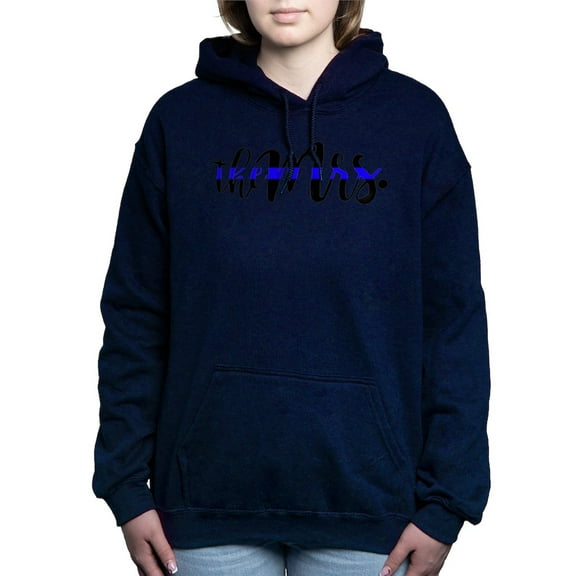 CafePress - Thin Blue Line The Mrs - Pullover Hoodie, Classic & Comfortable Hooded Sweatshirt
