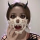 thumbnail image 3 of Máscaras de calavera de hueso de Halloween, máscara de Terror, Cosplay, baile de graduación, fiesta de carnaval, accesorios, máscara de animales de Ropeplay para adultos y niños, 3 of 4