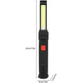 thumbnail image 2 of LED Work Light, Portable LED Flashlight Inspection Light with Magnet USB Rechargeable Working Lamp for Car Repair, Garage, Household, Grill Outdoor, Black, 2 of 8