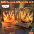 thumbnail image 2 of Music Light Cartoon Butterfly Ins Birthday Gift Creative Greeting Card Three-Dimensional Greeting Card 3D Cake Blessing Card, 2 of 6