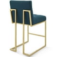thumbnail image 3 of Modway Privy 24.5" Modern Fabric Upholstered Counter Stool in Azure (Set of 2), 3 of 4