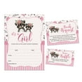 thumbnail image 1 of Inkdotpot Set Of 30Raccoon Baby Shower Invitations-Diaper Raffle Tickets And Baby Shower Book Request Cards Jungle Animals Invites Its A Boy Its A Girl, 1 of 7