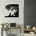 thumbnail image 4 of Craftnamesign Girl Book Reading And Dog Metal Wall Art LED Light, Book Lover Sign, Book Home Decor, 4 of 5