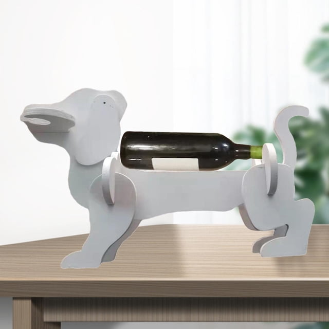 Dachshund de , soporte para vino, , decoración de almacenamiento, Dachshund, soporte decorativo para , estante para vino, Beige perfecl Titular de vino