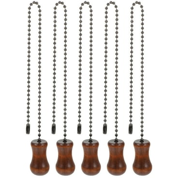 5pcs Ceiling Fan Pull Chain Fan Beaded Pull Chain Light Fixture Pulling Chain