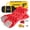 Red, variant on BUNKER INDUST Offroad Traction Boards with Jack Base, Pair Portable Recovery Track Tire Traction Mat - Red Sand,Mud,Snow Tracks(Replaceable Dual Colors Teeth/Rugged Steel Plate), Gen 12th