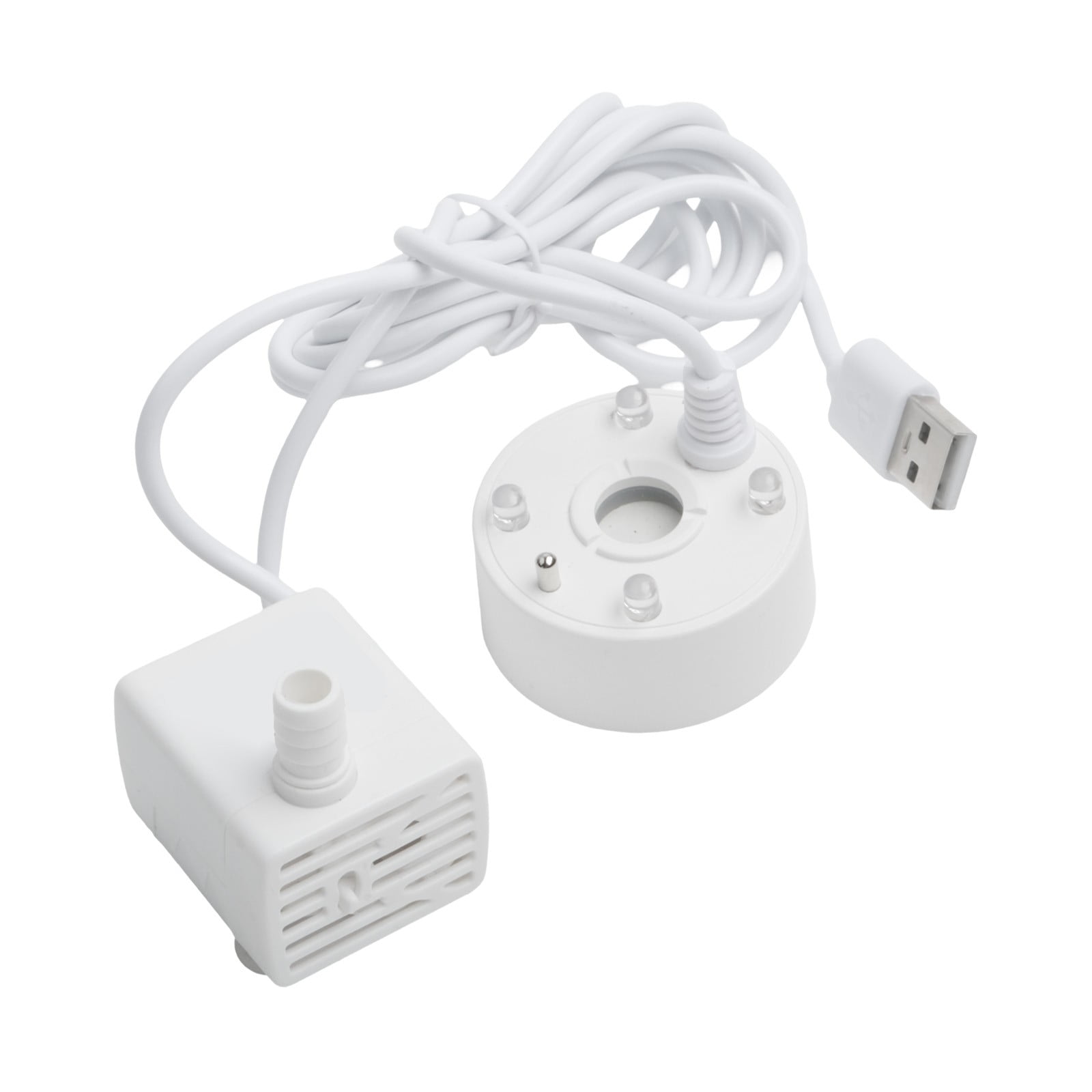 Water pump mist machine, 5V USB fog machine with 4 colored lights