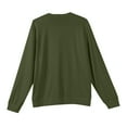 thumbnail image 7 of Men's Round Neck Long Sleeve Ribbed Knit Pullover, Sweater for Fall Winter, Casual Comfort and Versatile Layering Piece,Army Green,L, 7 of 7