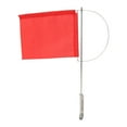 185x135mm Marine Mast Flag Stainless Steel Red Boat Flag for Sailboat