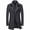 Grey, variant on Men's Long Sleeve Pea Coat Winter Warm Zip Fall Business Casual Fashion Button Up Pocket Slim Fit Top V Neck Turn Down Collar Wool Jackets & Coats Yellow Large