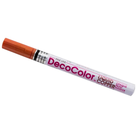 Marvy Uchida Fine Line Opaque Paint Marker, Copper, 1/Pack