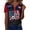 Black, variant on 2026 Soccer Shirt for Women Usa Soccer Jersey Color Block Henley V Neck Short Sleeve Raglan Shirts Loose Summer Tops Army Green XL