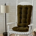 thumbnail image 2 of Greendale Home Fashions Cherokee Sage Jumbo 2-Piece Rocking Chair Cushion Set, 2 of 4