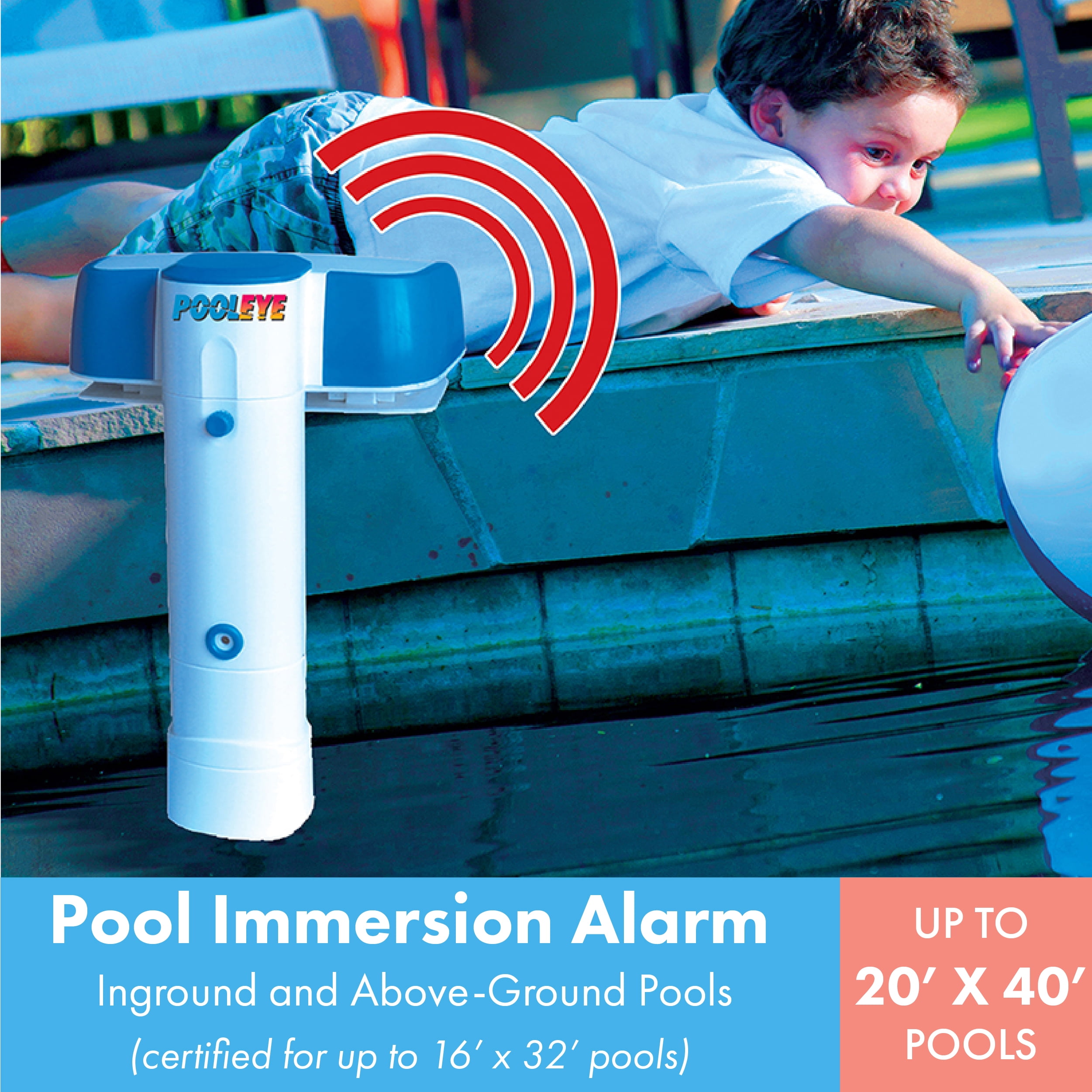 PoolEye Inground/Aboveground Immersion Pool Alarm Battery Powered