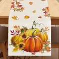 thumbnail image 6 of Oioii 12.99x70.86in Maple Leaves Pumpkin Autumn Fall Placemats Table Mat, Happy Thanksgiving Day Give Thanks Table Mat for Kitchen Decoration, B, 6 of 6