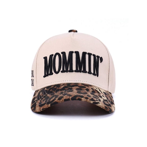 Mommin Trucker Hat For Women Embroidered Mom Baseball Cap Adjustable Canvas Vintage Hat For Casual Wear