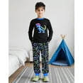 thumbnail image 3 of Aideaone Boys' Pajamas Set Long Sleeves Tees & Pants 2-Piece Printed Kid Sleepwear Pajamas Set for Boys 6-13Y, 3 of 7