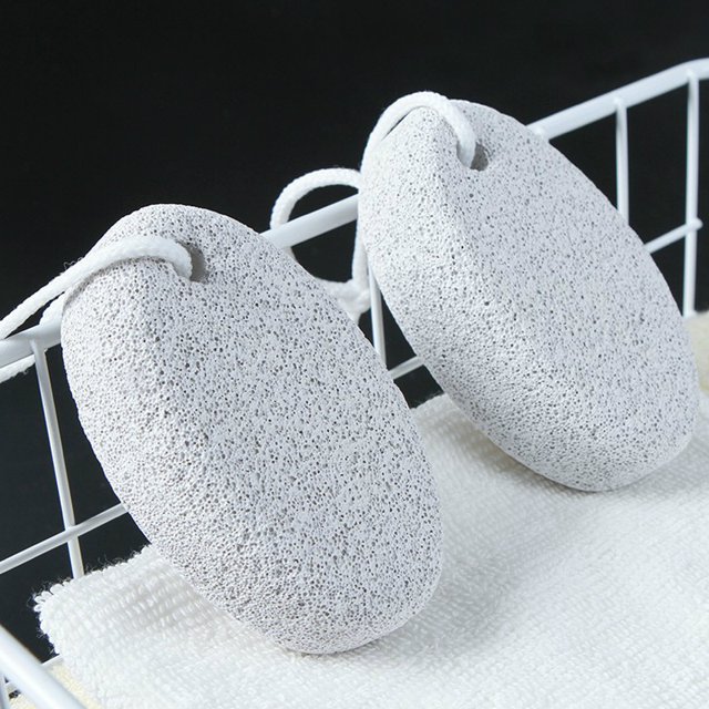 Piedra pómez natural para pies, paquete de 2 herramientas de pedicura de lava, removedor de callos de piel dura para pies y manos - Exfoliación natural de los pies para eliminar la piel muerta