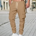 thumbnail image 2 of Men's Casual Trousers Featuring Flat Front Design And Convenient Side Pockets For Daily Wear Comfort And Style Pants Mens Fashion Joggers Sports Pants Trousers Mens Long Pants, 2 of 5