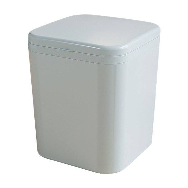 Mini caja de almacenamiento con tapa abatible para el hogar, contenedor de almacenamiento para el automóvil, contenedor de basura de escritorio, mini bote de basura de escritorio con tapa, hogar, con