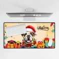 thumbnail image 4 of Merry Christmas Santa Bulldog Scarf Twinkling Lights Xmas Holiday Desk Mat Full Keyboard Mouse Pad Dog Lover Gifts Idea Large Mousepad - 00022, 4 of 5