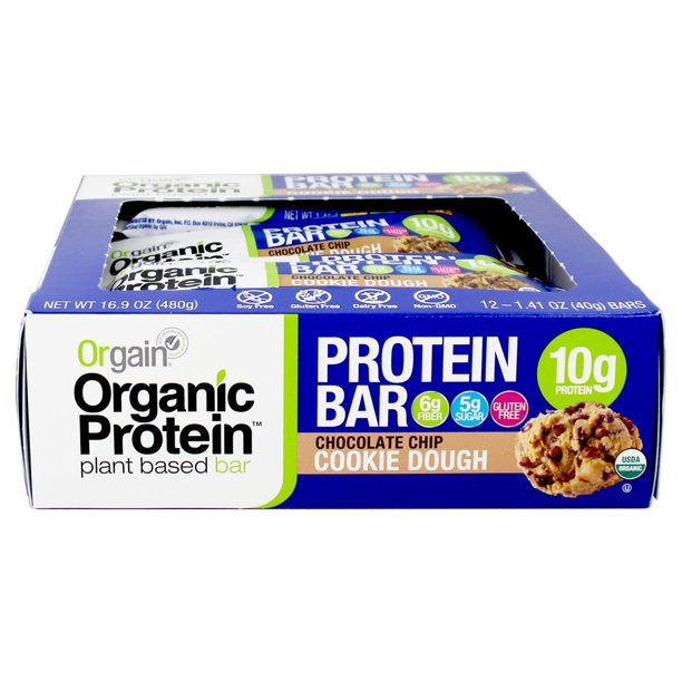 Orgain Organic Protein Chocolate Chip Cookie Dough Plant Based Protein