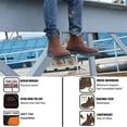 thumbnail image 3 of HANDMEN Men's Slip On Soft Toe Waterproof Slip Resistant Anti-static Puncture-proof Work Boots, CRZ802, 10.5D, 3 of 6