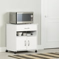 thumbnail image 4 of South Shore Axess Microwave Cart in Pure White, 4 of 18