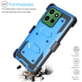 thumbnail image 4 of Tekcoo for Motorola Moto G Power 5G 2025 Case with [Built-in Screen Protector], Military Grade Shockproof Rugged Phone Case with Belt-Clip Holster & Kickstand Cover for Moto G Power 5G 2025 - Blue, 4 of 11
