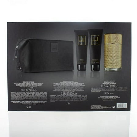 DUNHILL ICON ABSOLUTE MEN 4 PIECE GIFT SET - 3.4 OZ EAU DE PARFUM SPRAY by DUNHILL