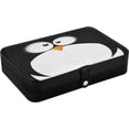 thumbnail image 3 of SKYSONIC Penguin Travel Jewelry Box PU Leather Jewelry Organizer Ideal Gift for Women Girls, Portable Mini Jewelry Travel Case for Earrings Rings Necklaces Bracelets, 3 of 7