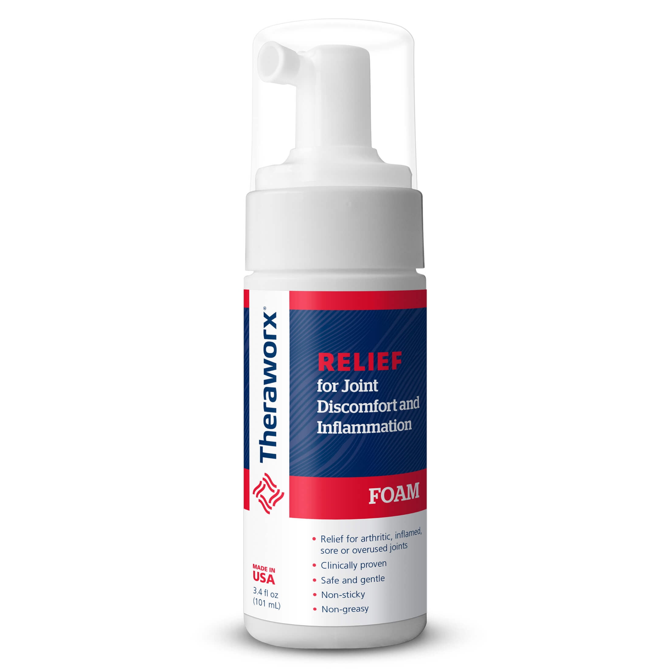 Theraworx Relief Joint Discomfort & Inflammation Foam 3.4 oz. Over-the-Counter Medicines