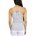 thumbnail image 2 of ToBeInStyle Womens Vibrant Comfortable Ruched Bust V-Neck Layering Tank Top, 2 of 5