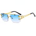 thumbnail image 1 of ENSARJOE Men's Fashionable Tinted Square Rimless Glasses - Perfect for Outdoor Activities and Protecting Your Eyes, 1 of 5