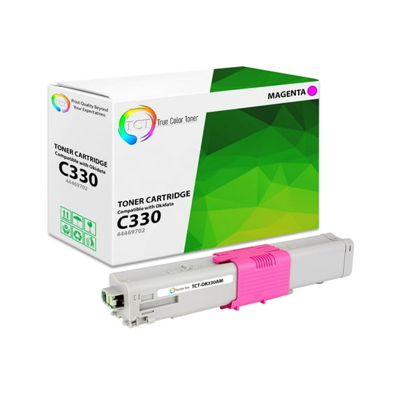 TCT C330 Magenta Toner Cartridge - Premium Compatible Replacement for C330 44469702 Magenta