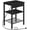 Black, variant on Side Table with Charging Station and USB Port, Small End Table for Small Space, 3-Tier Nightstand with Adjustable Shelf, for Living Room, Bedroom and Balcony, Black BB112BZ01