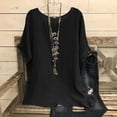 thumbnail image 2 of Raeneomay Oversized T Shirts for Women Fashion Print Tees Casual Crew Neck Raglan Short Sleeve Loose T Shirt Cotton Linen Tops Blouses, 2 of 5