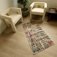 thumbnail image 2 of Rug Branch Geometric Mid-Century Modern  Beige Blue Indoor Doormat Rug - 2x5, 2 of 7