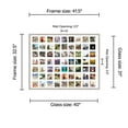 thumbnail image 2 of White Collage Frame With Mat - 31x40 Frame For (63) 4" x 4" Photos  - Great for Instagram Pictures, 2 of 7