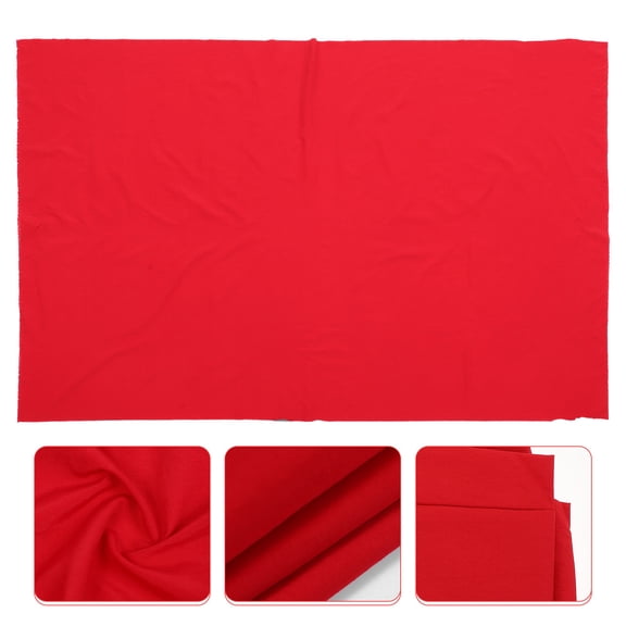 BESTYASH Red Linen Fabric 1Pc for Sewing, Crafts, and Creative Projects - Premium Crafting Material for Enthusiasts