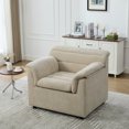thumbnail image 2 of HOQBN 38" Oversized Accent Chair,Chenille Upholstered Living Room Chairs,Modern Arm Chair for Living Room, Bedroom,Wheat, 2 of 8
