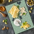 thumbnail image 5 of Celtic Cutting Board, Nostalgic Tribal Timeless Celtic Pattern with Square Shaped Motif Retro Boho, Decorative Tempered Glass Cutting and Serving Board, Large Size, Pale Green White, by Ambesonne, 5 of 5