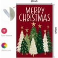 thumbnail image 6 of Merry Christmas Trees House Flag 28x40 Inch Double Sided for Outside Large Burlap Red Holiday Yard Decoration CF1625-40, 6 of 6