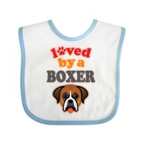 Inktastic Boxer Dog Lover Pet Owner Boys or Girls Baby Bib